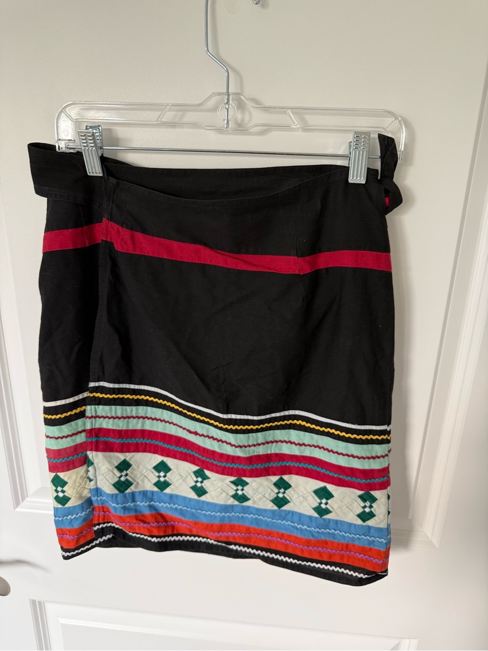 Ralph Lauren Country Vintage Quiltwork Wrap Skirt Size Medium